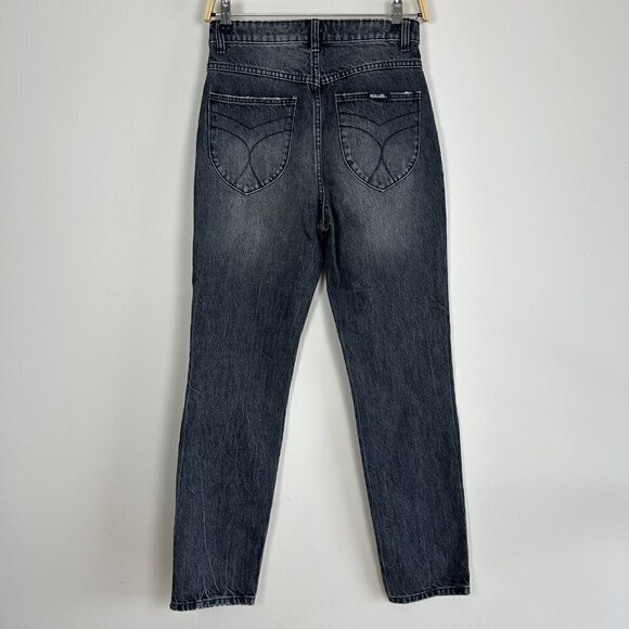 Rolla's Dusters High Rise Relaxed Dark Wash Jean Size 26 - Picture 6 of 8
